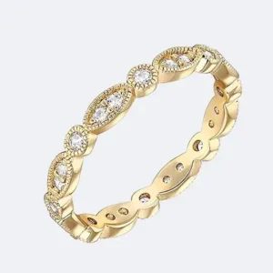 Modern Minimal Gold Floral Bracelet Jewelry for Girls Hover Image