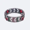 Premium Diamond Studded Gold Flower Fashion Bracelet